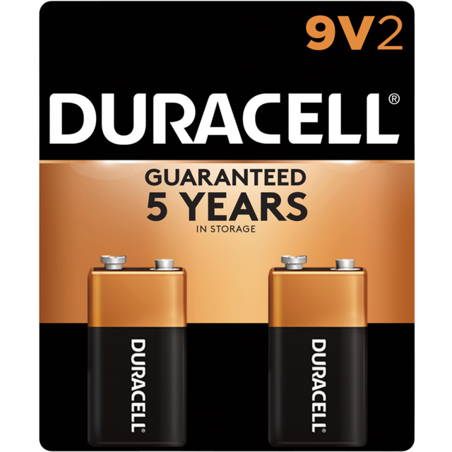 Duracell MN1604B1 Alkaline 9V non-rechargeable battery