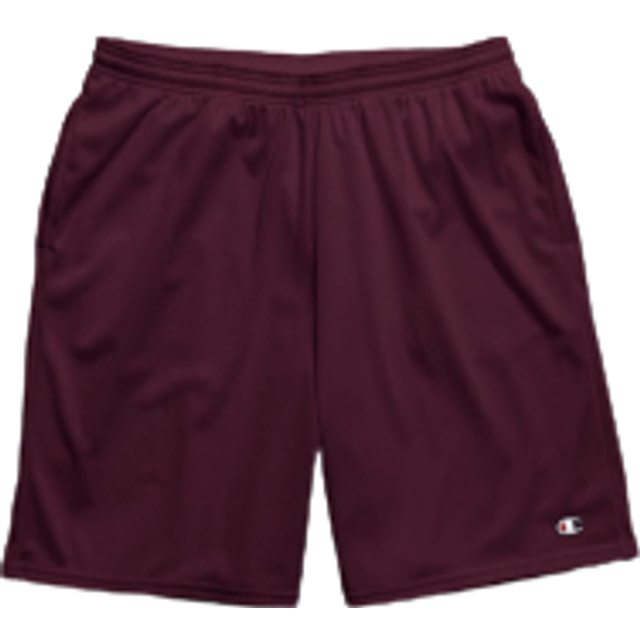 "Champion mens 9"""""""" Shorts  Mesh Shorts  9""""""""  Mesh Basketball Shorts  Mesh Gym Short  Bordeaux Red-407q88  X-Large US"