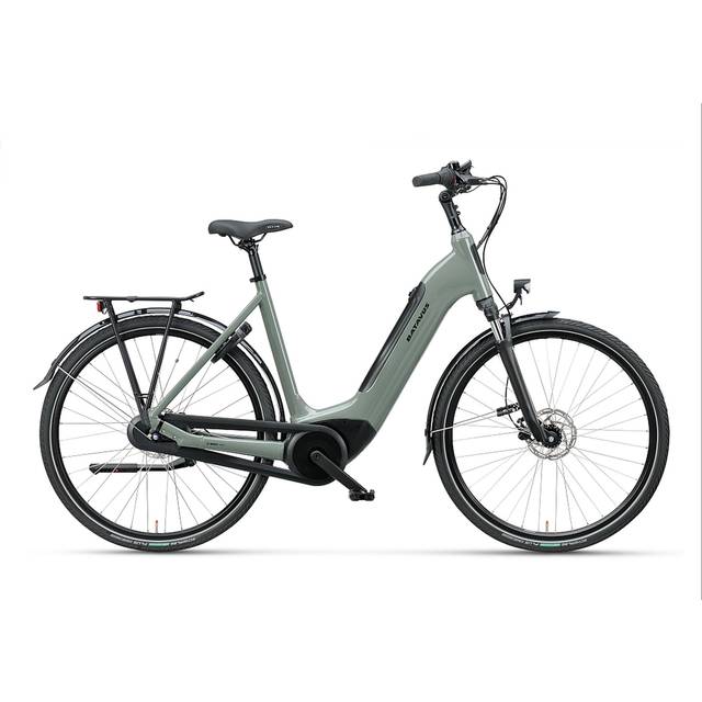 Batavus Altura E-Go Power | Elcykel Mittmotor | Lågt insteg | Grön