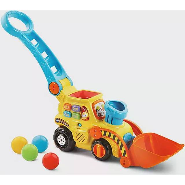 VTech Pop-a-Balls Push & Pop Bulldozer,Yellow