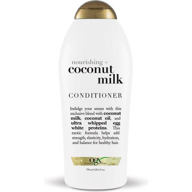 OGX Nourishing + Coconut Milk Conditioner  Hydrating & Restoring Conditioner Moisturizes for Soft Hair After the First Use  Paraben-Free  Sulfate-Free