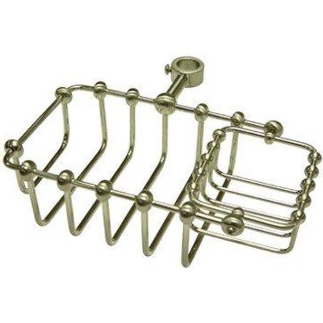 Kingston Brass CC2148 7 Riser Mount Soap Basket  Brushed Nickel