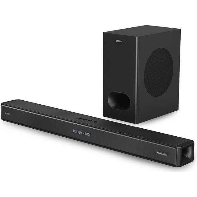 Majority Sierra Plus True Dolby Atmos 400W Soundbar, Black