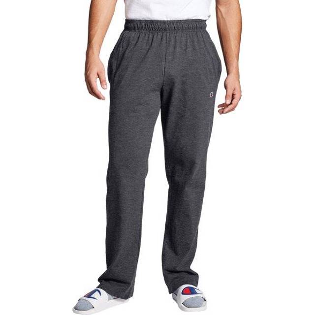 Champion mens Everyday Cotton Open Pant pajama bottoms  Granite Heathe
