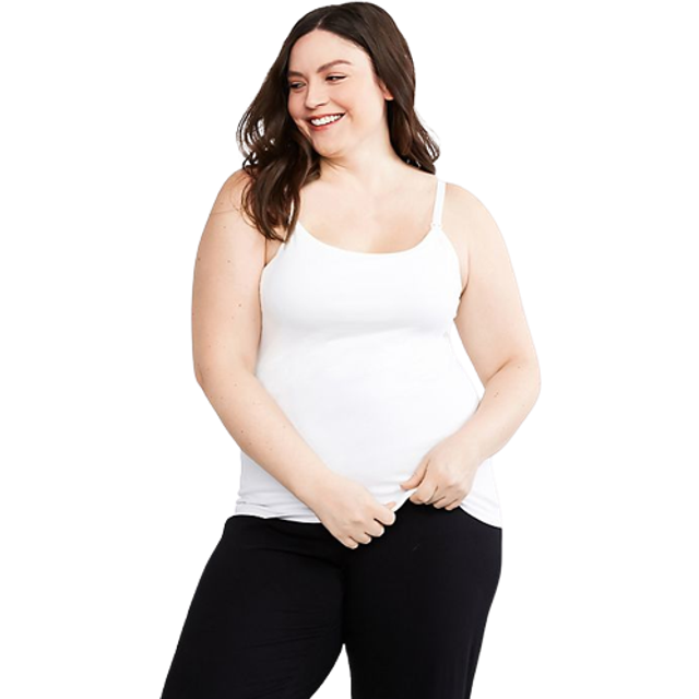 Motherhood Maternity Womens Maternity clip Down Nursing Tank Top cami
