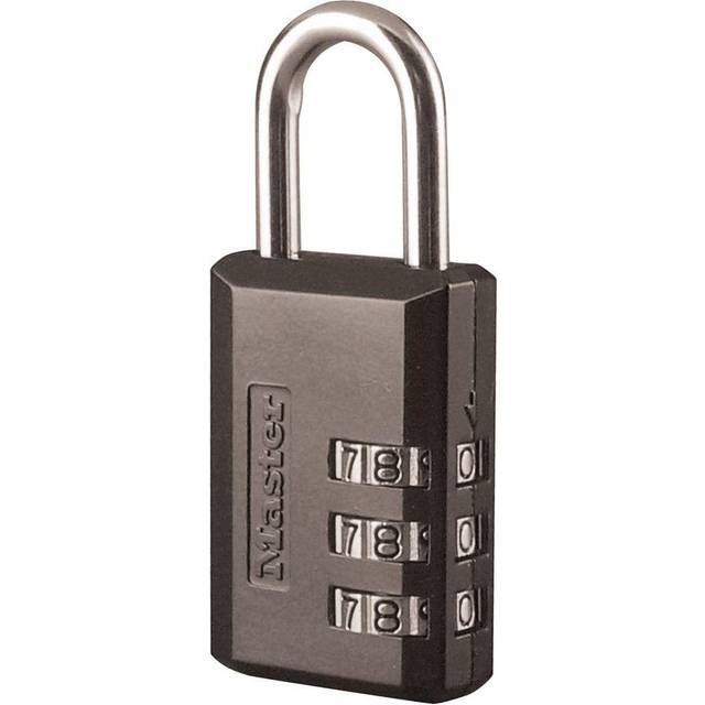 Master Lock 647D 1-1/4 Black Luggage Lock