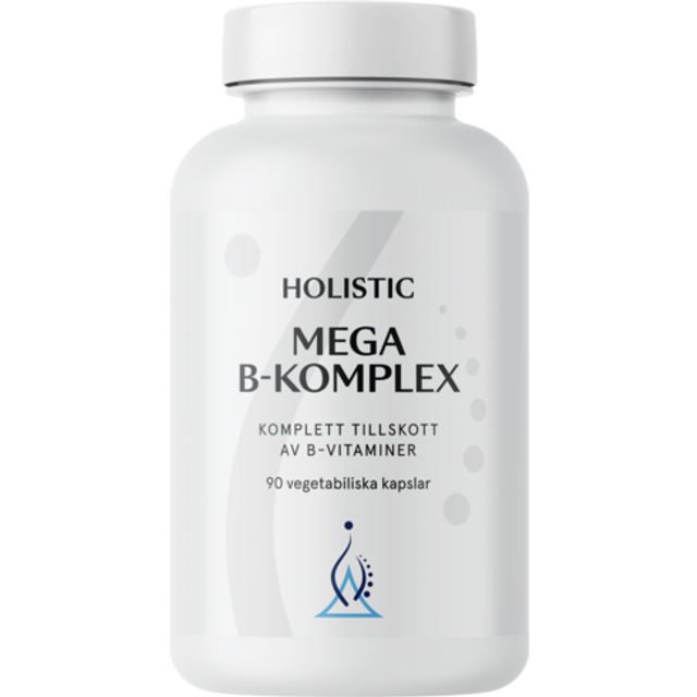 Holistic Mega B-komplex vegetabiliska kapslar 90 st