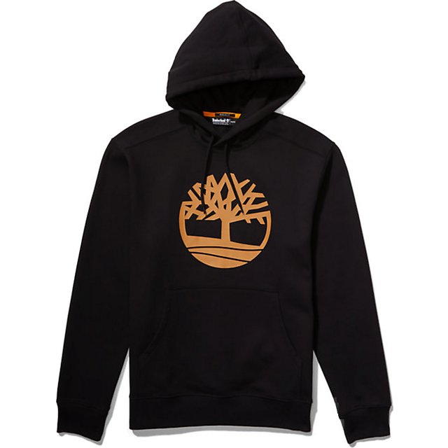 Timberland Kennebec River Tree Logo Overhead Hoodie - Black, Black, Size S, Men