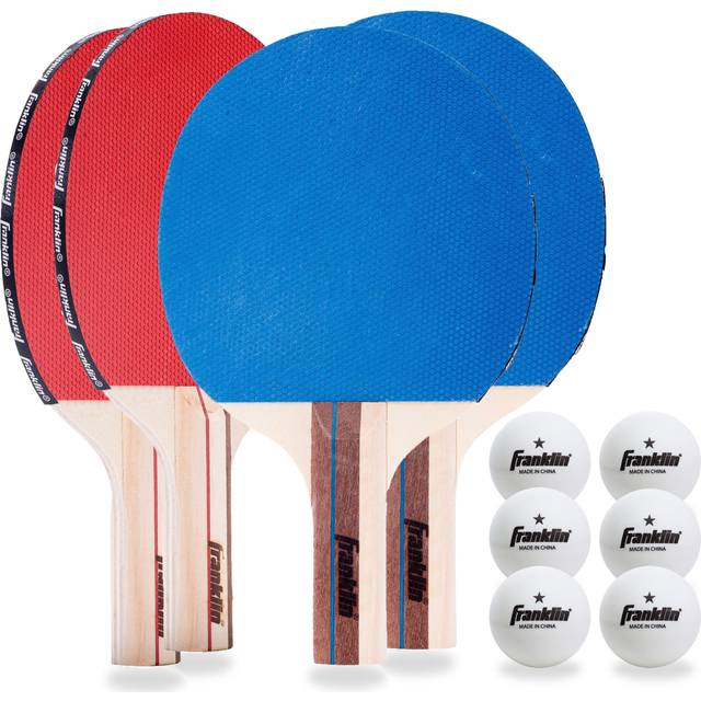 Franklin Sports 4 Player Table Tennis Paddle and Ball Set