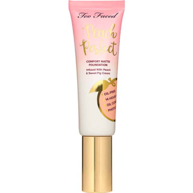 (Ganache) Too Faced Peach Perfect Comfort Matte Foundation  1.6oz/48ml New With Box