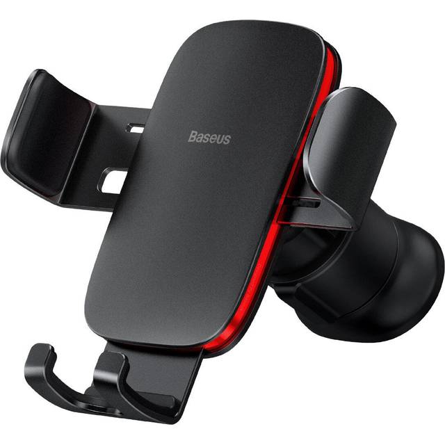 Baseus Gravity Car Phone Holder Metal Air Vent Car Mount For iPhone 15 Samsung Xiaomi black