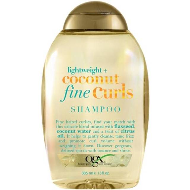 Ogx Shampoo Coconut Fine Curls 13 Ounce (385ml) (Pack of 2)