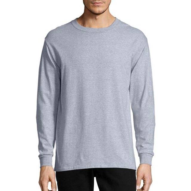 Mens 52 oz comfortSoft cotton Long-Sleeve T-Shirt - WHITE - S(D0102H7KTB2)