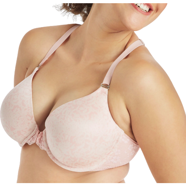 Maidenform Women's Pure Genius Racerback Bra  Boho Paisley Print/Sheer Pale Pink 34C