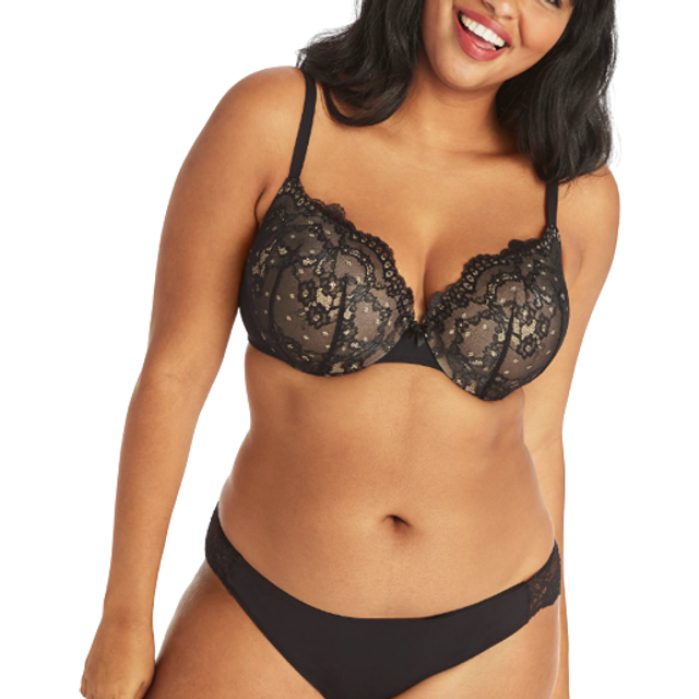 Maidenform womens Love the Lift Push Up  in Demi Dm9900 bras  BlackBod