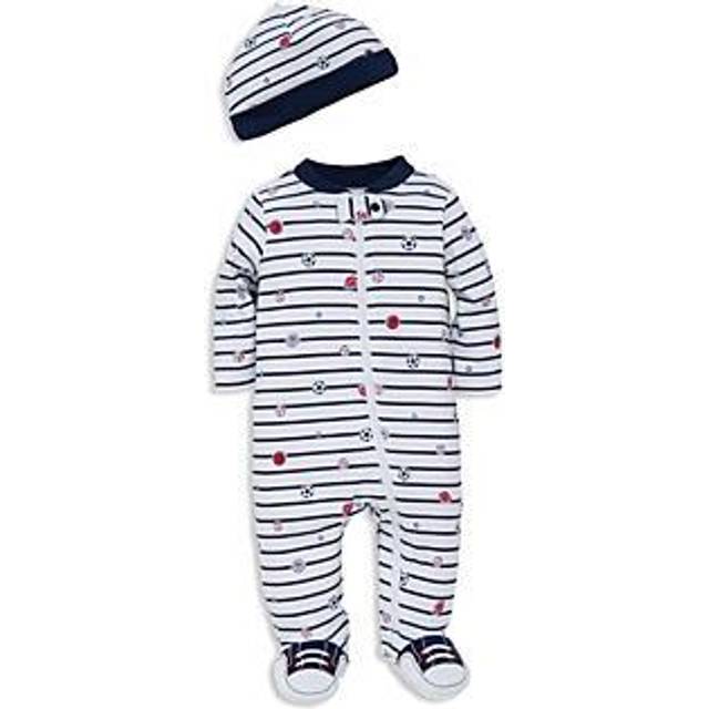 Little Me Boys' Sports Star Footie & Hat Set - Baby