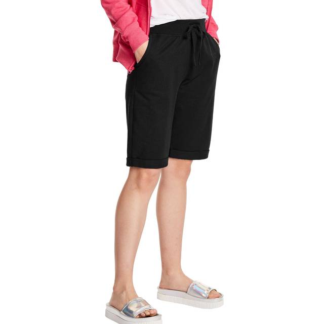 Hanes Women's French Terry Bermuda Pocket Short  XX-Large  Black