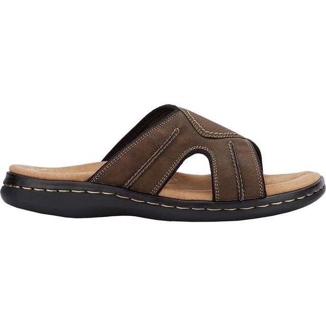 Dockers Men's Slide Sandal  Dark Brown  10 Wide