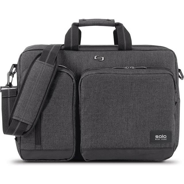 SOLO NEW YORK Urban Collection Hybrid 15.6" Laptop Briefcase - Grey, Silver/Grey