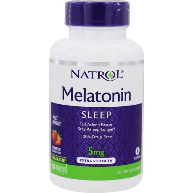 Natrol - Melatonin 5 mg 150 jordgubbstabletter