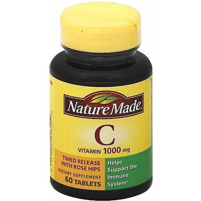Nature Made  Vitamin C with Rose Hips  Time Release  1 000 mg  60 Tablets