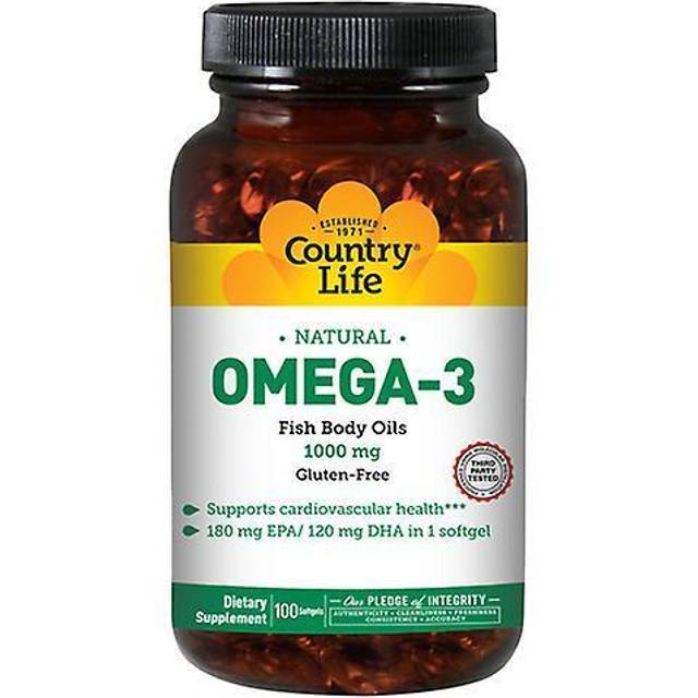 Country Life  Natural Omega-3  1 000 mg  100 softgels