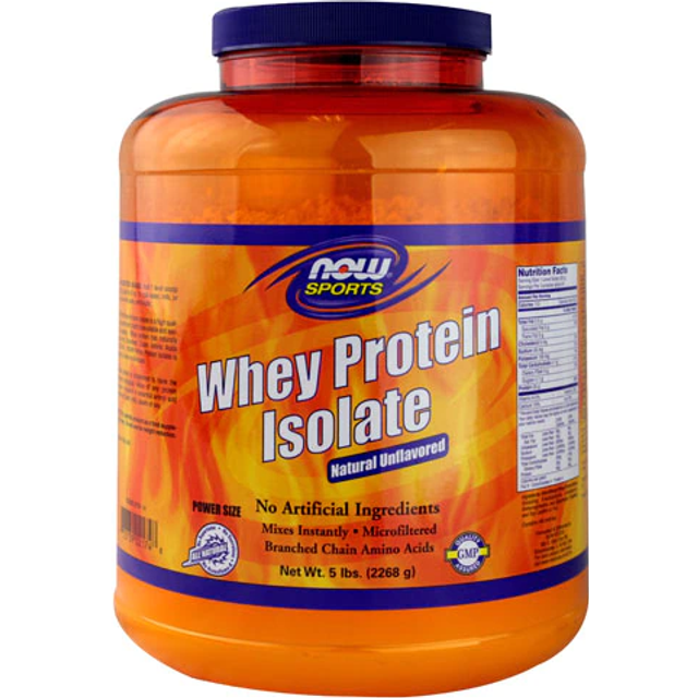 Now Foods - Whey Protein Isolate, Unflavored - 2268 g