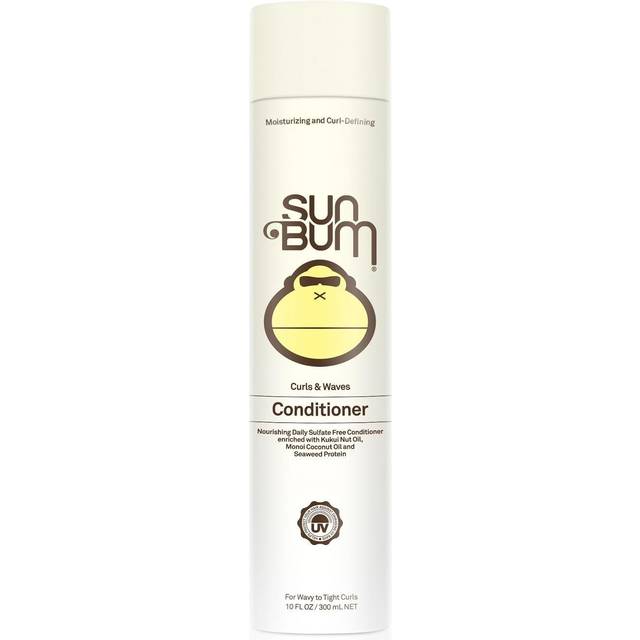 Sun Bum Curls Conditioner  Vegan and Cruelty Free Moisturizing Hair Treatment for Wavy and Curly Hair  10 oz