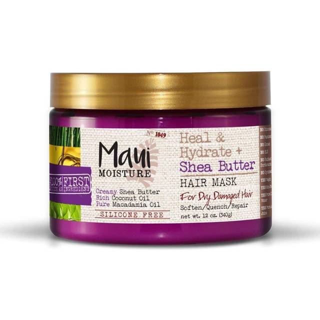 Maui Moisture Läka och återfukta + sheasmör hårmask, 12 uns