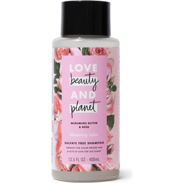 Love Beauty and Planet, Blooming Color Shampoo, Murumuru Butter & Rose, 13.5 fl oz (400 ml)