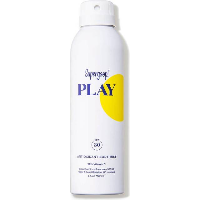 Supergoop! PLAY SPF 30 Antioxidant Body Mist w/ Vitamin C  6 fl oz - Broad Spectrum Sunscreen Spray for Sensitive Skin - Clean Ingredients - Great for