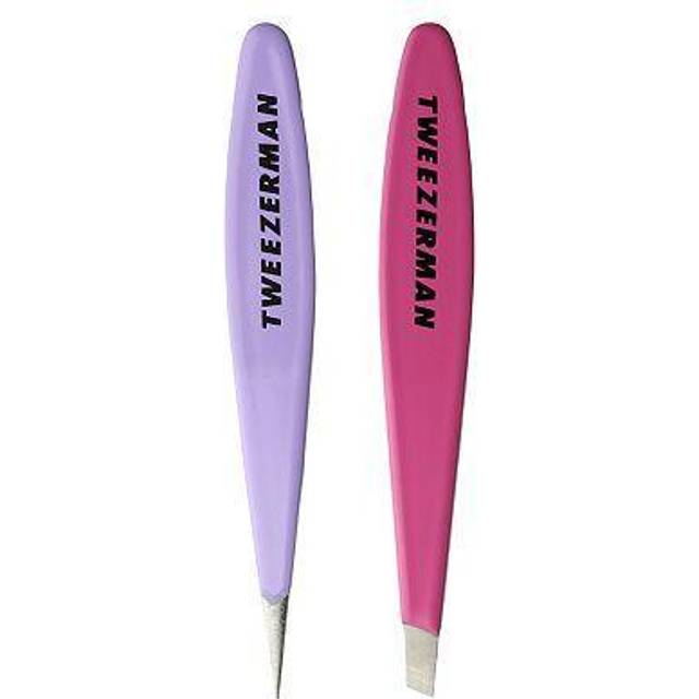 Emerald Shimmer Micro Mini Slant & Point Tweezer Set