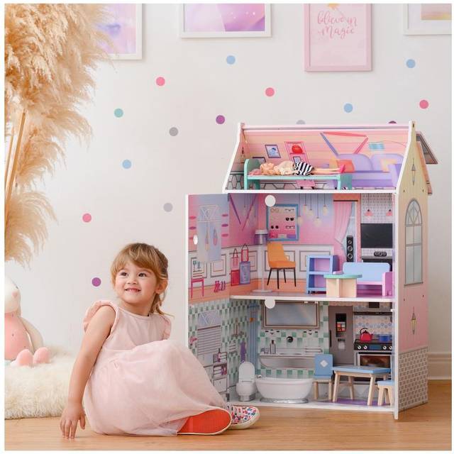 Olivia's Little World Dreamland Glasshouse 12" Doll House Multicolour, Pink