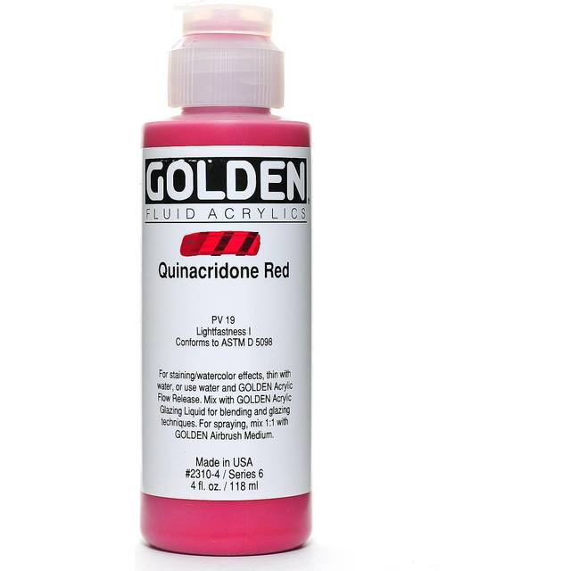 Golden Fluid Acrylic Paint 118ml Quinacridone Red
