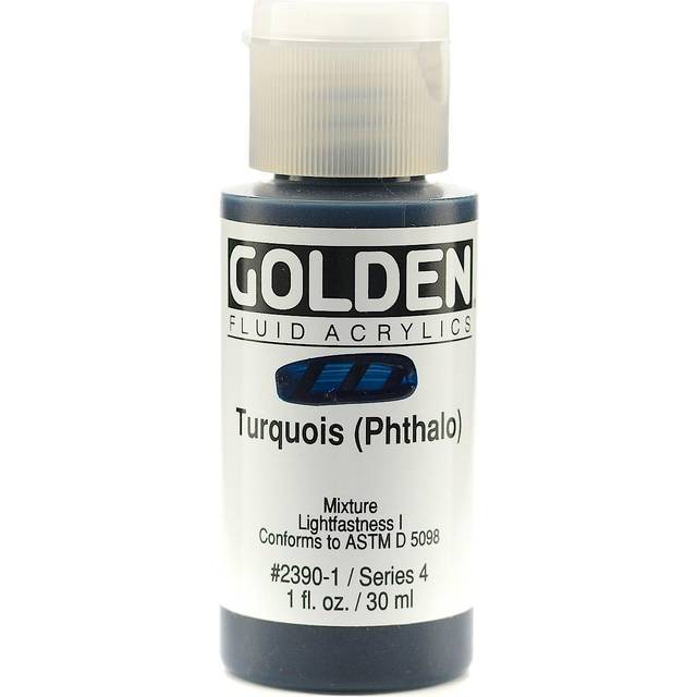 Golden Fluid Acrylic 30ml Phthalo Turquoise Series 4 - Blue