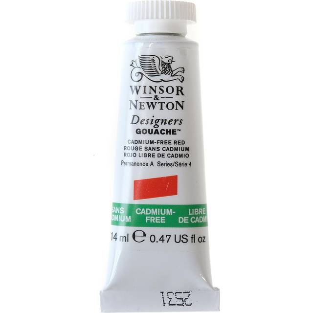 Winsor & Newton Designers Gouache 14ml Tube Cadmium-Free Red