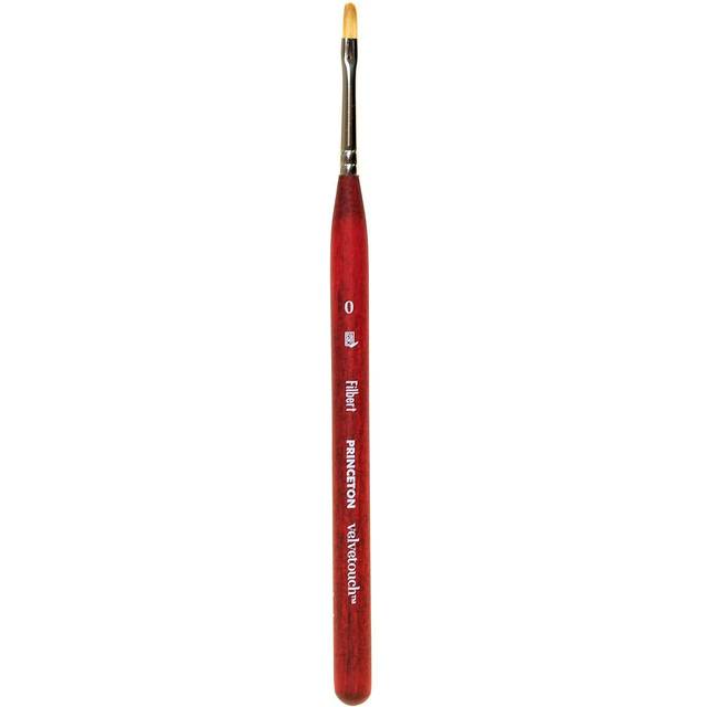 Princeton : Velvetouch : Series 3950 : Short Handle : Mini Filbert : Size 0