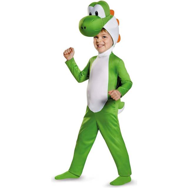 Super Mario Bros. Yoshi Costume for Toddlers | Video Game Costumes - Green&#47;Orange&#47;White (3T/4T)