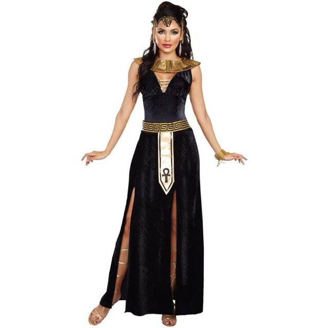 Exquisite Cleopatra Costume | Cleopatra Costumes - Black&#47;Orange (S)