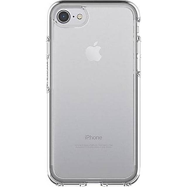 OtterBox iPhone SE 3:e/2:a gen, iPhone 8 och iPhone 7 (inte kompatibel med plusstorleksmodeller) Symmetri-seriens fodral – klar, ultratunn, trådlös laddningskompatibel, upphöjda kanter skyddar kamera