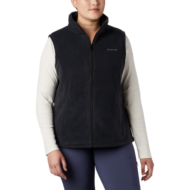 Columbia Women s Benton Springs Fleece Vest - Plus Size- - Black (2X)