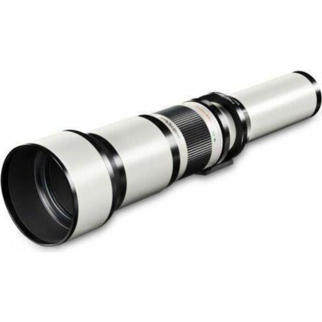Walimex pro 650-1300mm 1:8-16 CSC telephoto lens for T2 - Manual focus, zoom telephoto lens for full format & APS-C sensor, all-metal mount, in...