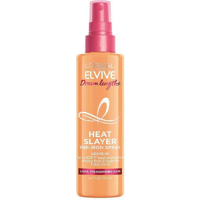 L'Oreal Paris Elvive Dream Lengths Heat Slayer Pre-Iron Spray Leave-In, 4.4 oz