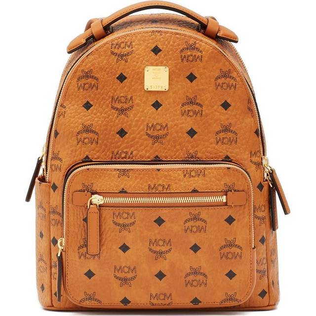 MCM Stark Backpack in Visetos - Brown (Size 4.7 x 10.4 x 13.0 inches)