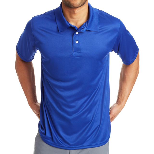 Mens 4 oz cool Dri with Fresh IQ Polo - BLAcK - S(D0102H2HRPW)