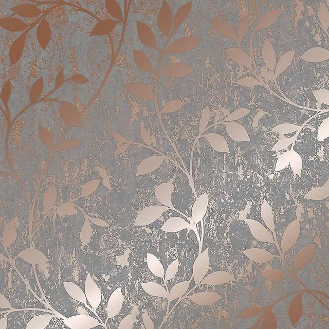 SUPERFRESCO COLOURS MILAN TRAIL ROSE GOLD WALLPAPER, Multi