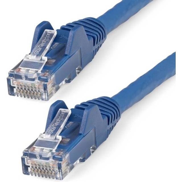 10m CAT6 Ethernet Cable - LSZH - 10 Gigabit 650MHz 100W PoE RJ45 10GbE UTP Network Patch Cord Snagless with Strain Relief - Blue, ETL Verified, 24AWG