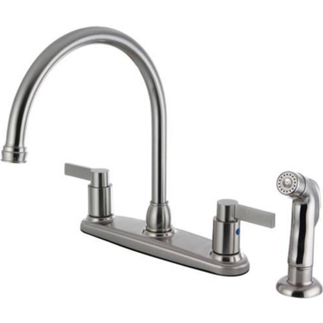 Kingston Brass FB2798NDLSP NuvoFusion 8-Inch Centerset Kitchen Faucet