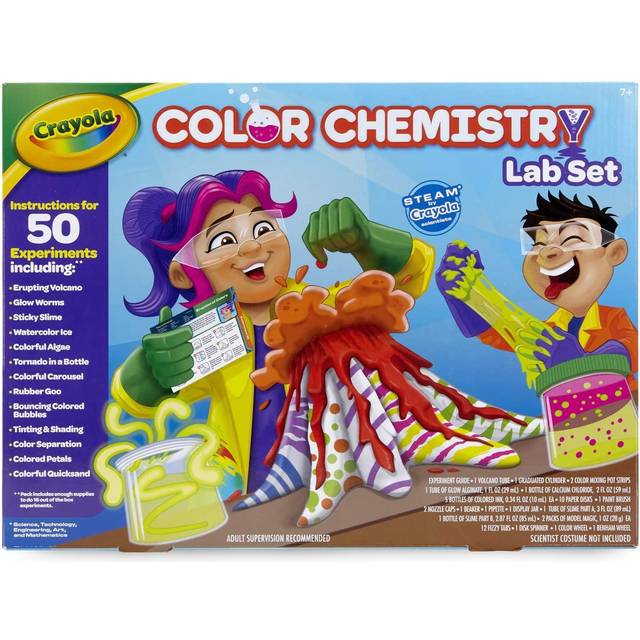 Crayola Color Chemistry Set (50 Experiments)  Science Kit For Kids  STEM Toy for Kids  Gift for Boys & Girls  Ages 7  8  9
