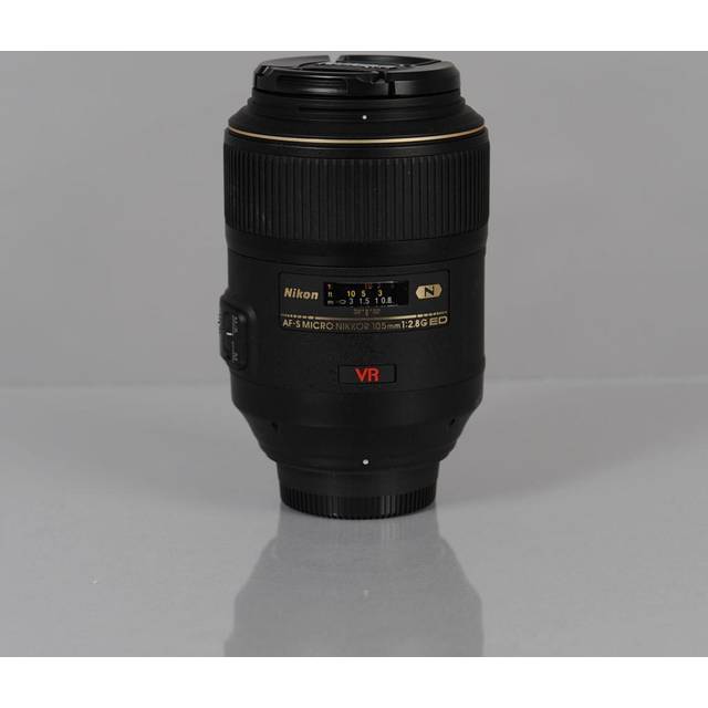 Nikon 2160 AF-S Micro 105 mm 1:2,8 G VR makroobjektiv (62 mm filtergänga, bildstabiliserad) Svart